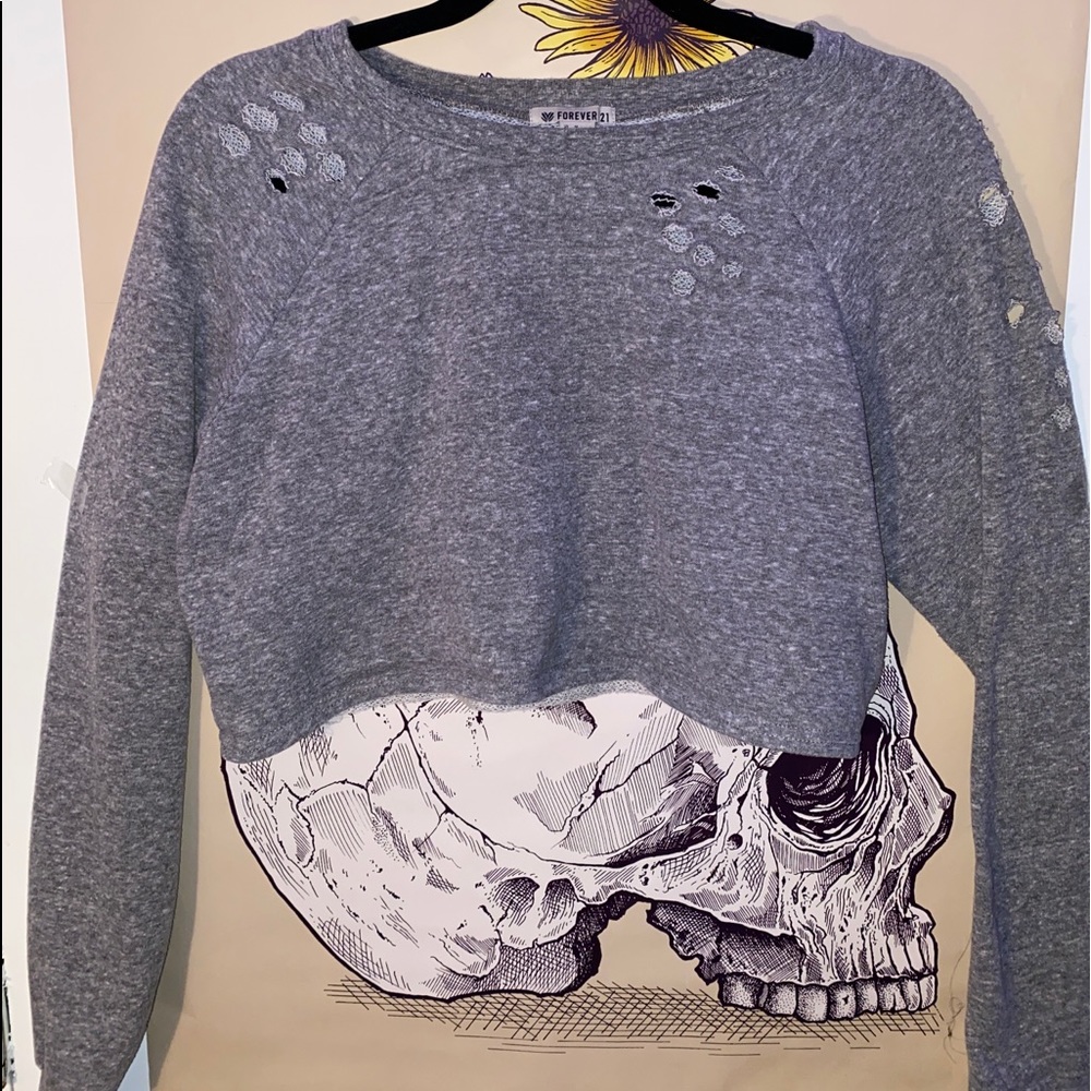 Forever 21 Cropped Crewneck